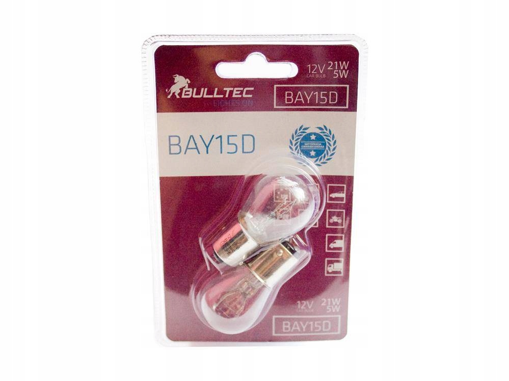 

Żarówki Bulltec P21/21W BAY15D 12V Blister