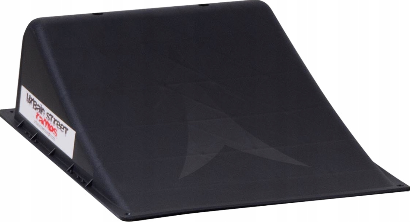 Mini pojedynczy skateramp Urban Street Ramps w kolorze czarnym