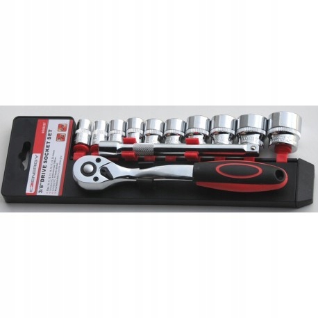 ZESTAW NASADEK + GRZECHOTKA 3/8" 11-EL.