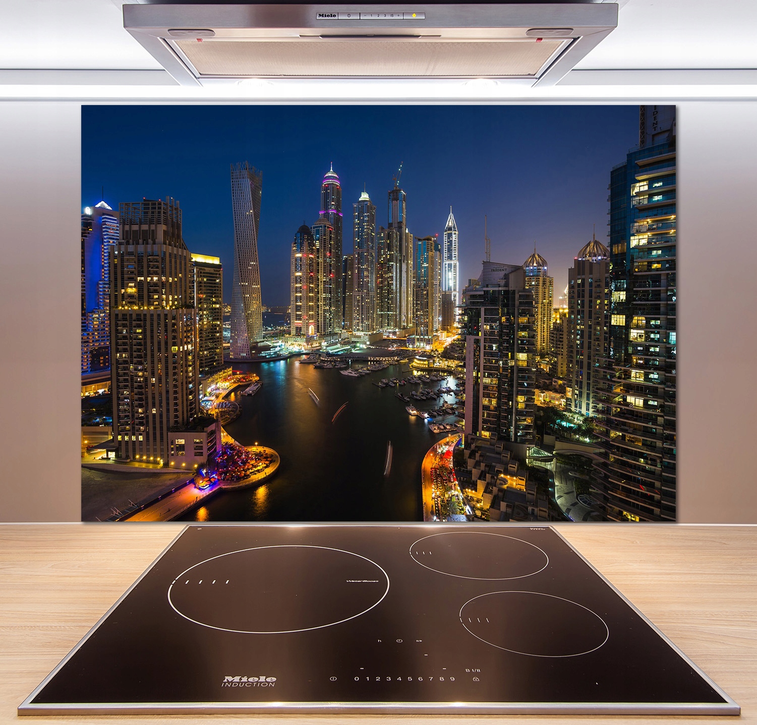 

Panel do kuchni Marina w Dubaju 100x70 cm + Klej