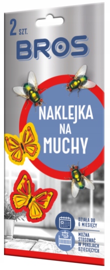 

Bros naklejka lep na muchy na okno Motyl 2 szt.