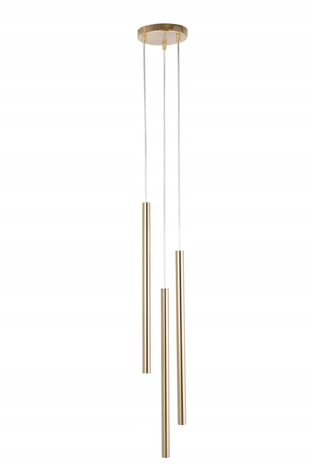 Lampa wisząca sufitowa Laser Sopel Tuba 40958 Złota G9 3-Punktowa Led