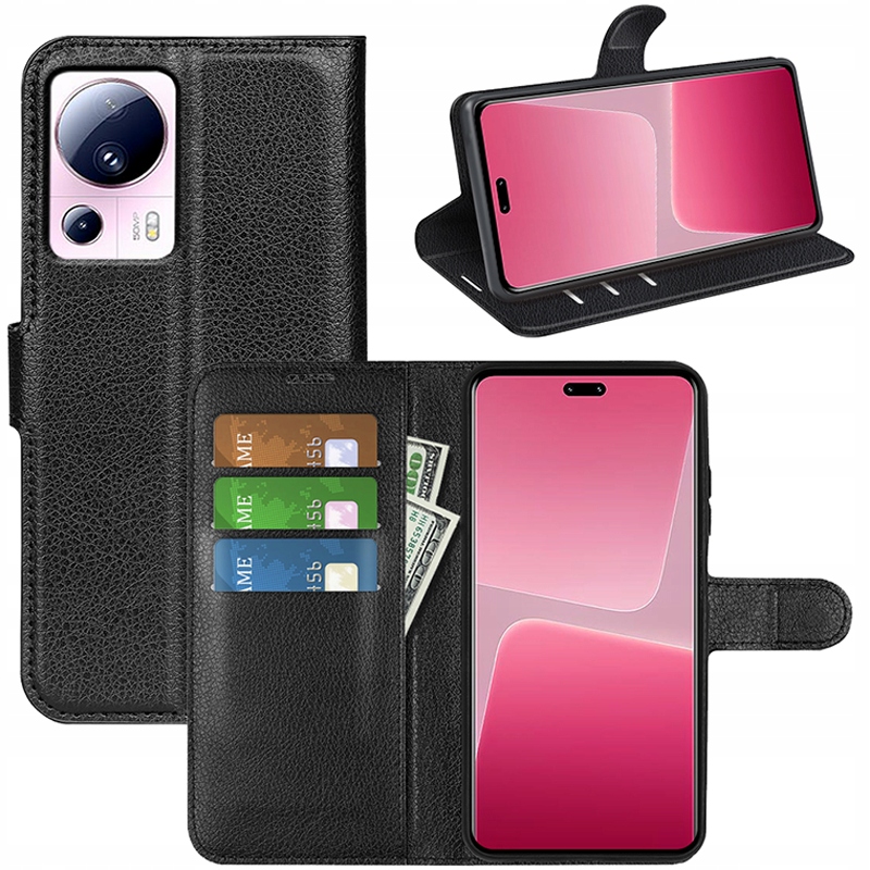 

Etui Portfel Litchi Pokrowiec Do Xiaomi 13 Lite