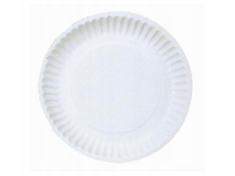 

Talerze talerz papierowe białe 23cm 50 sztuk