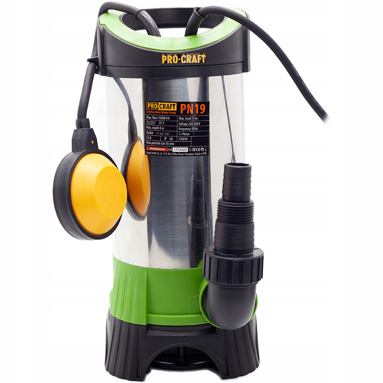 Kalové čerpadlo Procraft PN19