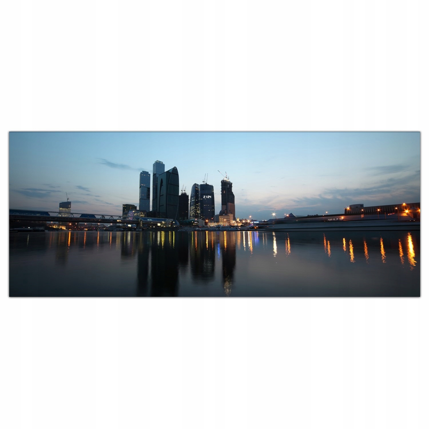 Moskva Noc světla 125x50 Tvrzené sklo lacobel