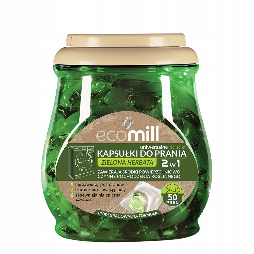 

Ecomill Kapsułki Do Prania Zielona Herbata 50szt