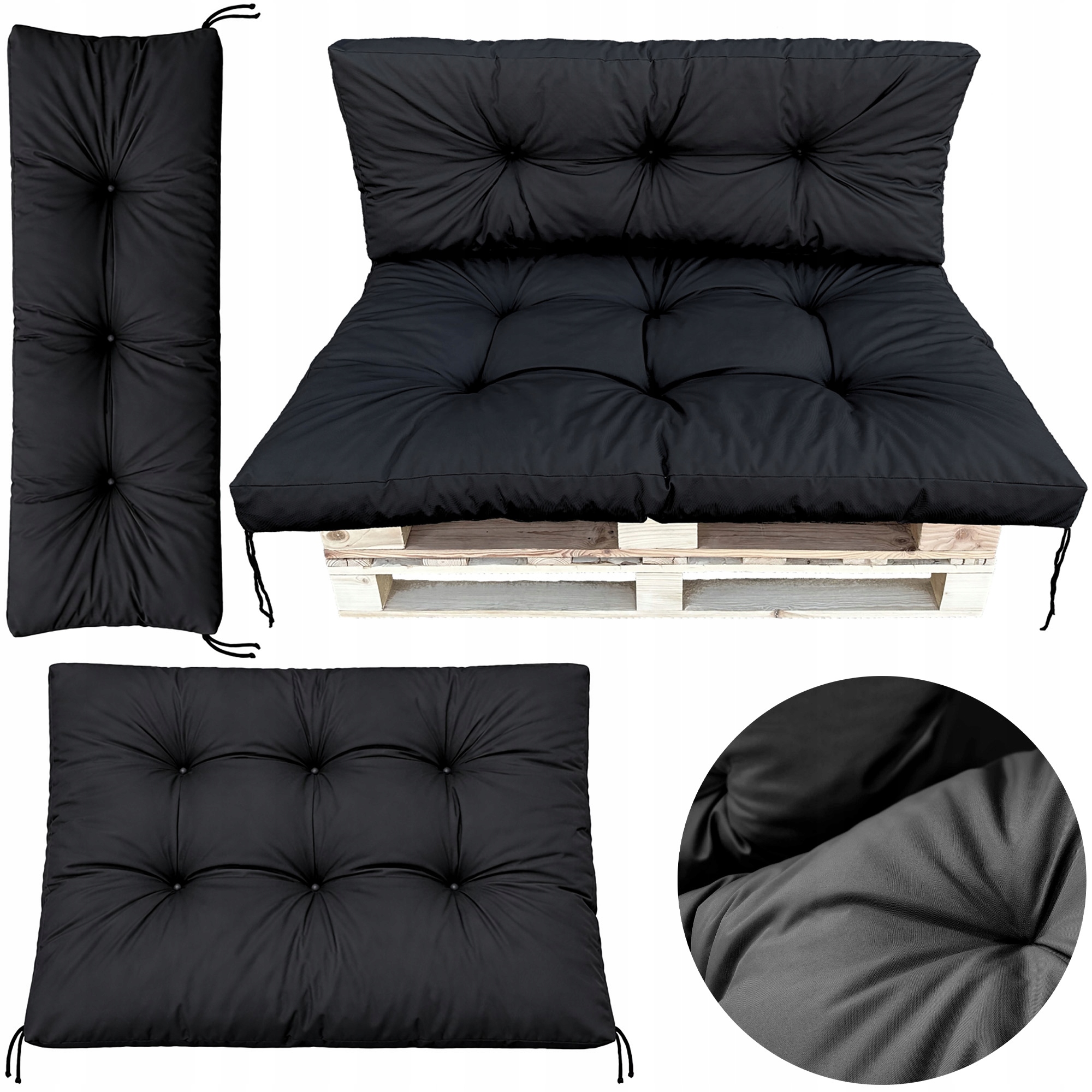 Polštáře Na Palety 120X80+120X40 Voděodolné Sedadlo Opěradlo