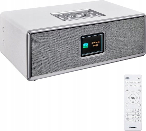 INTERNETOWE RADIO CYFROWE MD88700 DAB+ FM WI-FI BT LAMPKA NOCNA 2x10W