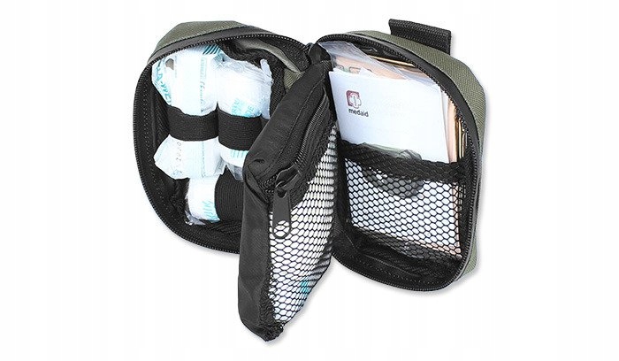 Medaid - Apteczka osobista typ 220 - Mała - 16 elementów - Rzep - Oliwkowa Marka Medaid