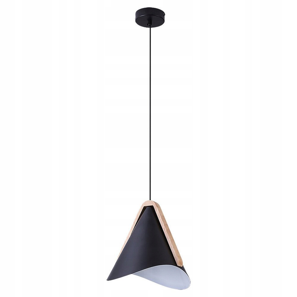 Škandinávska čierna závesná lampa s kužeľmi