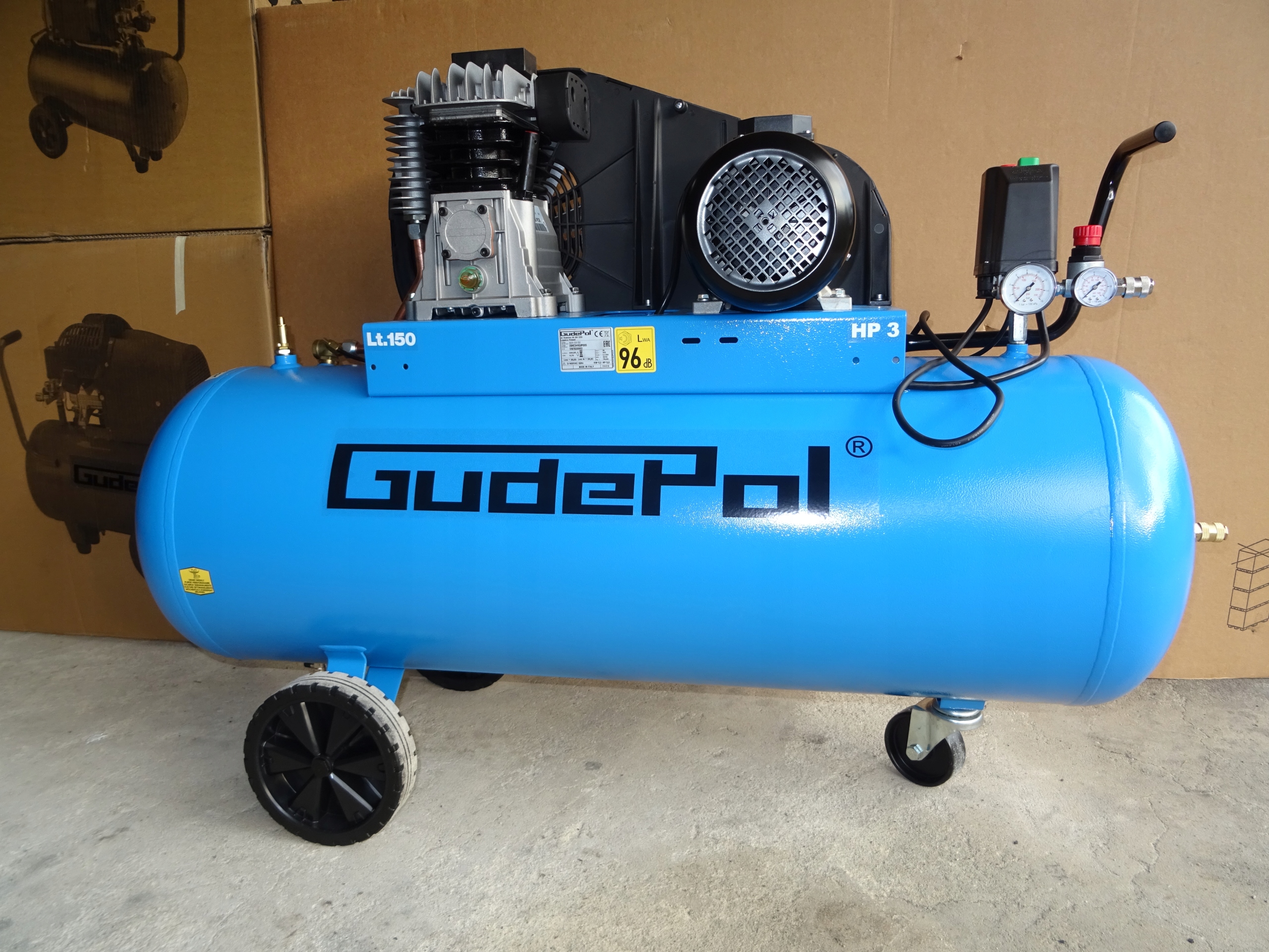 Kompresor Olejowy 10 BAR 150L / 2.2KW400V GUDEPOL EAN (GTIN) 5907642180099