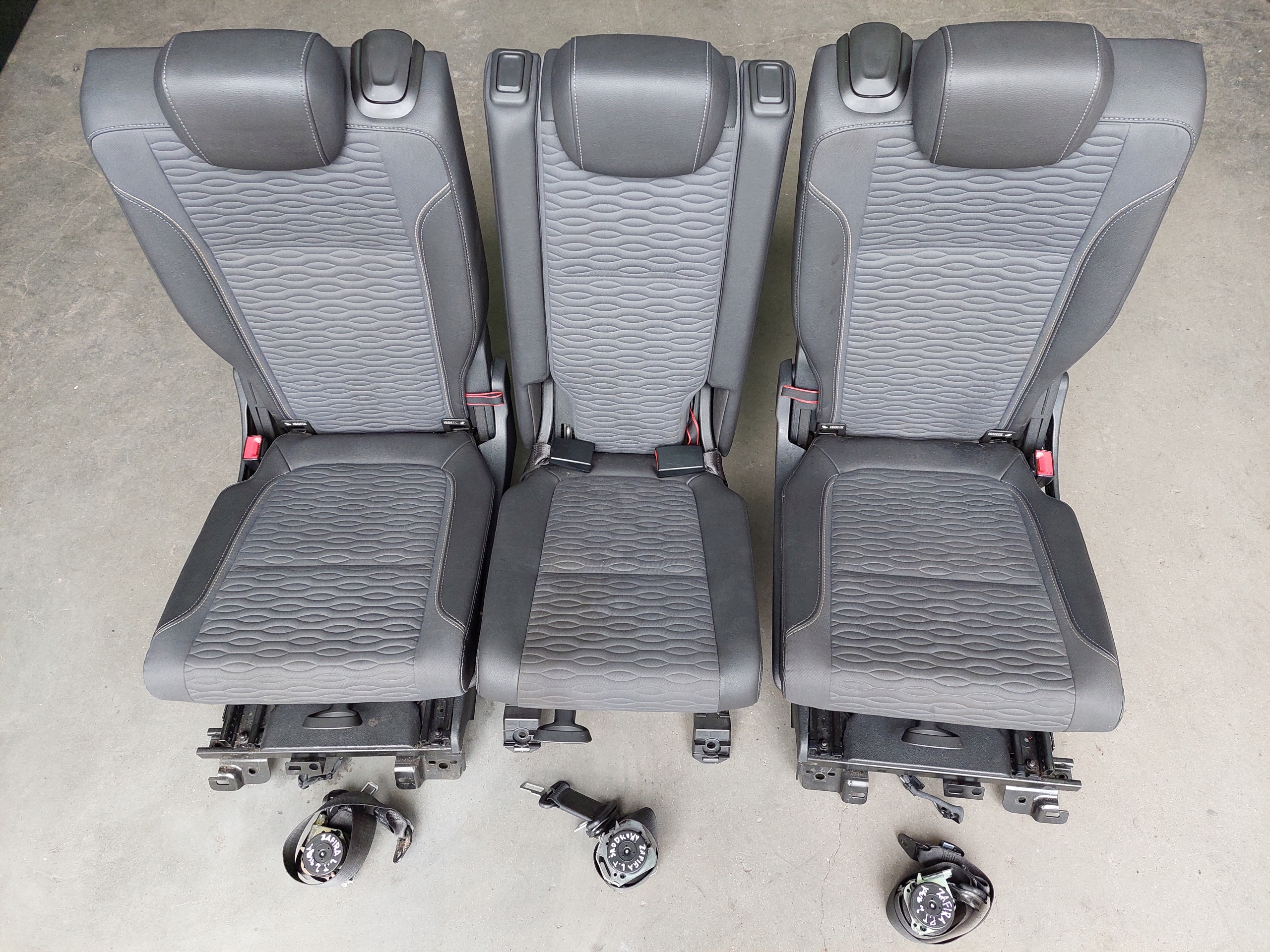 Sitz heck hinten Sitz II RZAD Gurten OPEL ZAFIRA C