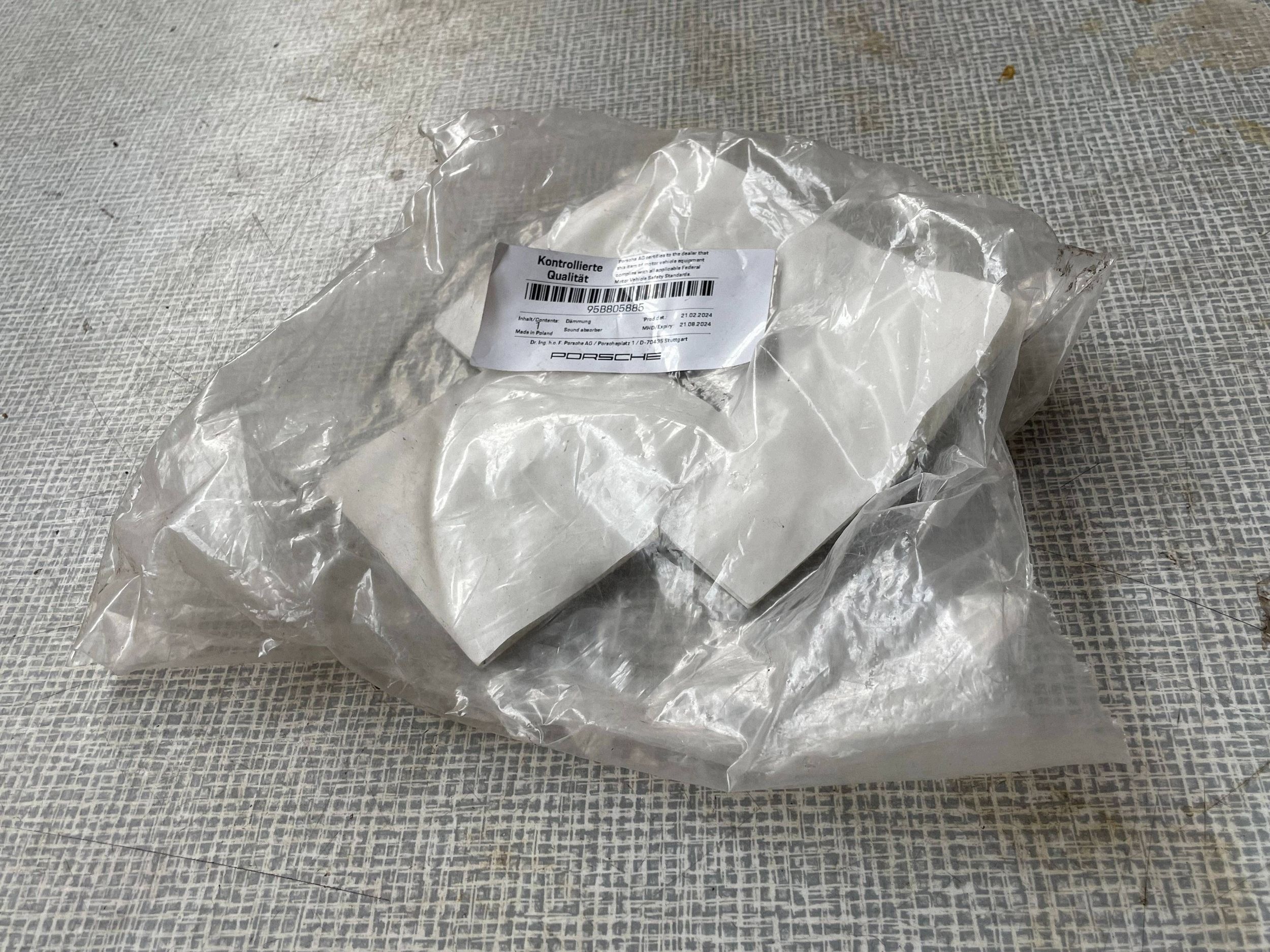 soundproofing boot original PORSCHE MACAN (95B) 95B805885 !J