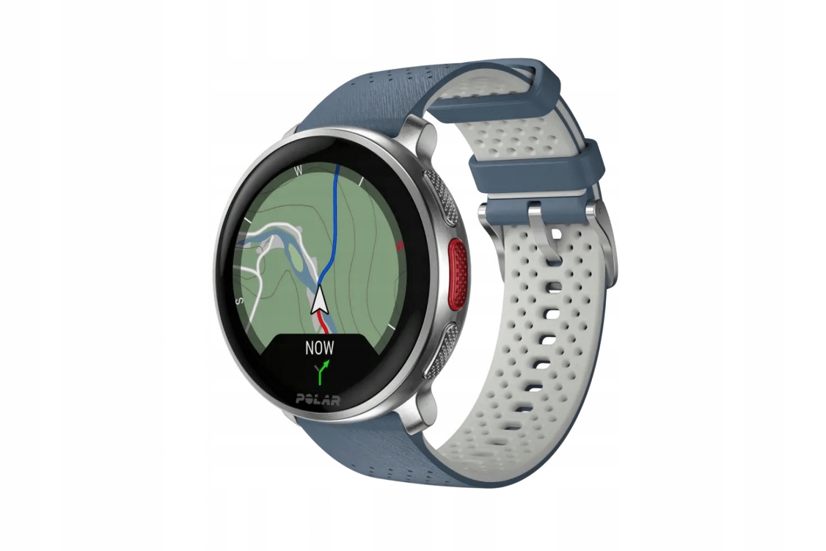 Zegarek Sportowy Smartwatch Vantage V3 Polar Srebrno-niebieski