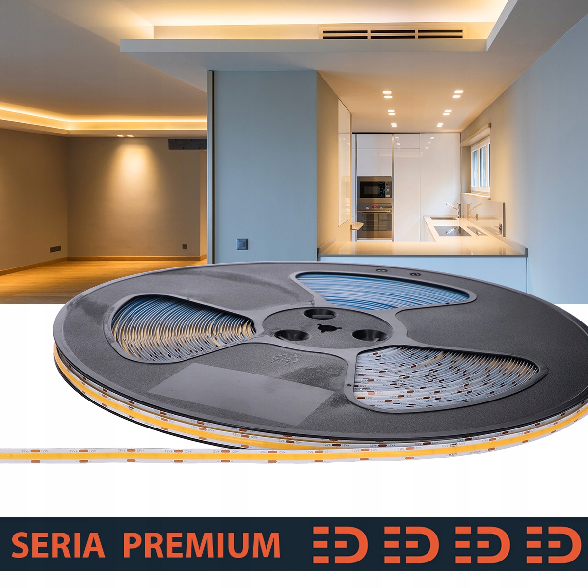 Led pásik| Teplá biela|12V|320 LED/m|700lm/m|1mb|3 roky záruka