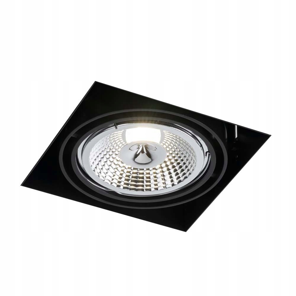 Lampa podomietková nastaviteľná, bodová, čierna, štvorcové očko Shilo