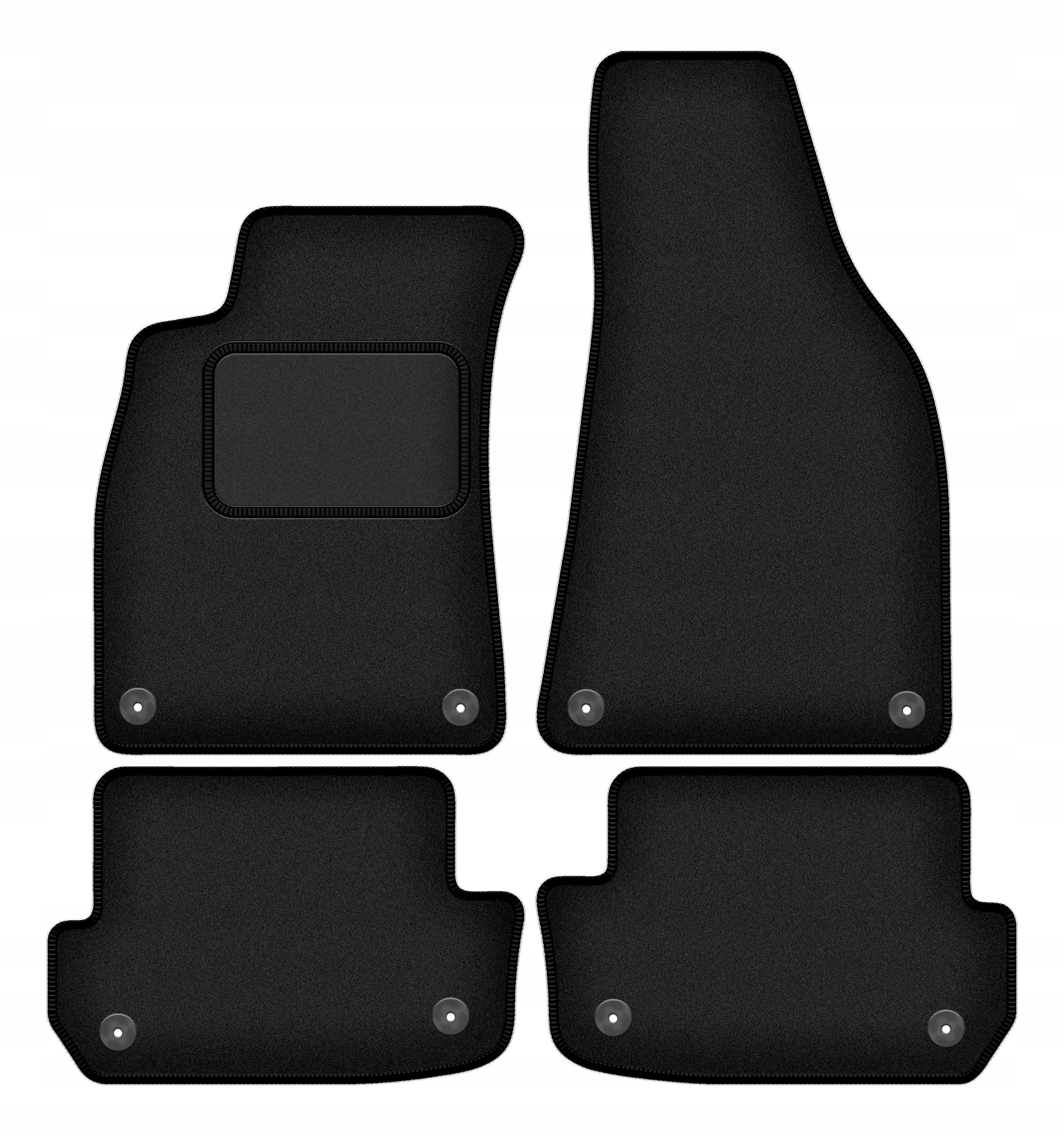 Autokoberce velurové pro Audi A4 B6 cabrio (2002-2006)