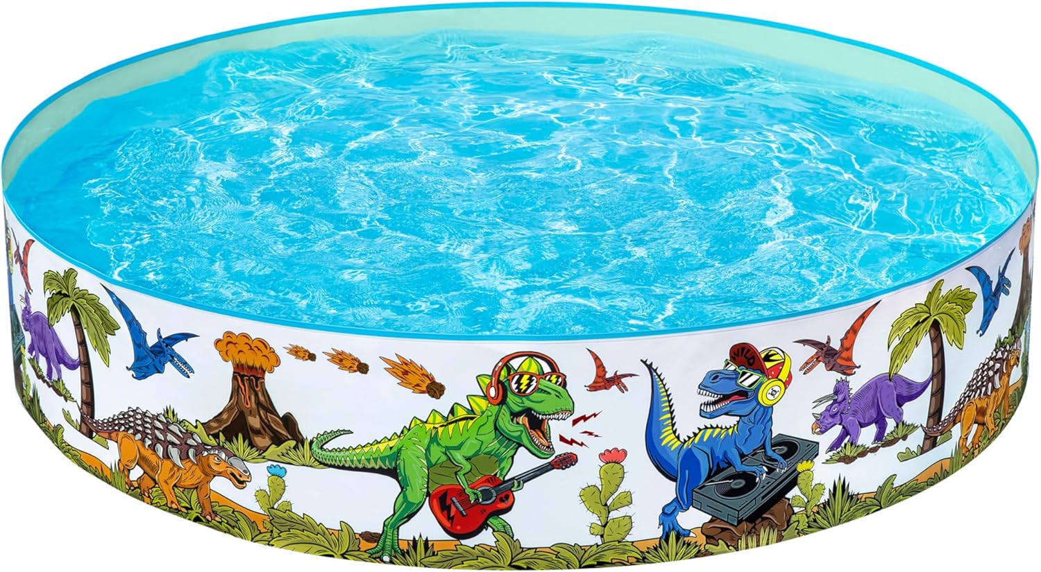 Bestway bazén dinosauři 183x38 cm dětský zahradní 946 l s náplastí