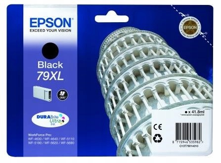 Čierna atramentová kazeta Epson série WF-5xxx "Pisa" 79 XL Black…