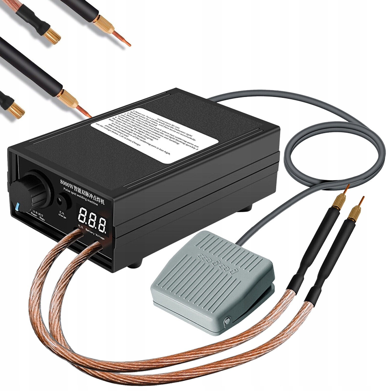 Bodová Svářečka Hospodářských Svářeček Baterií Akumulátor 8000 W