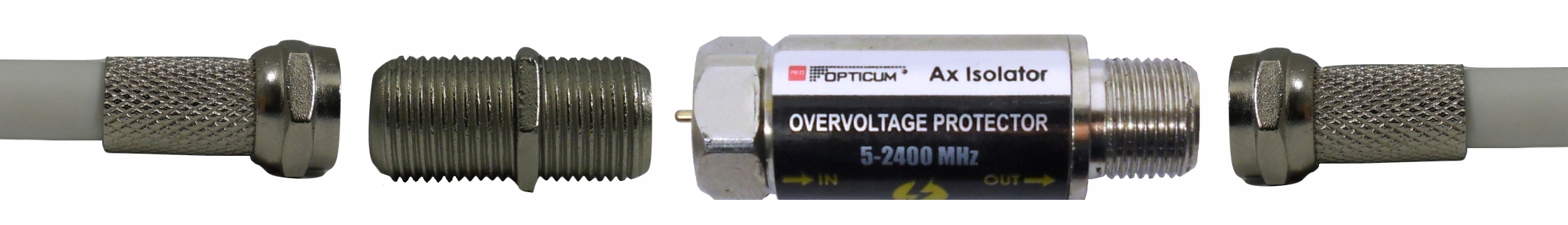 ZABEZPIECZENIE PRZECIWPRZEPIĘCIOWE ANTENY DVB-T2 DVB-S/S2 Kod producenta Ax Isolator