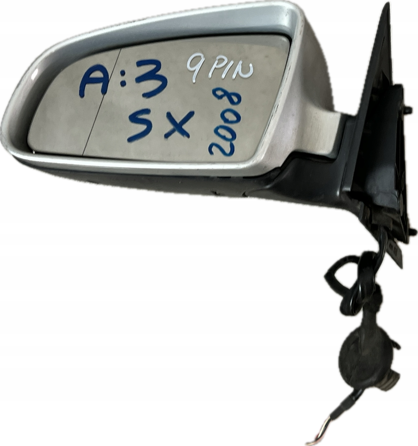 Audi A3p 03-08r Зеркало слева електрическое 9 пины-контакты