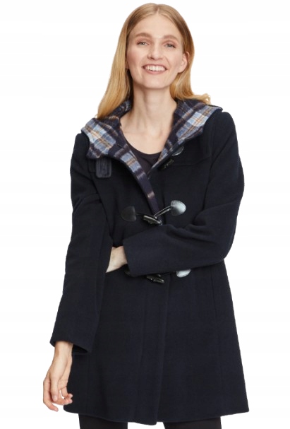 Gil Bret Modrý Klasický Kabát Se Zapínáním Na Přezky 46 J2J