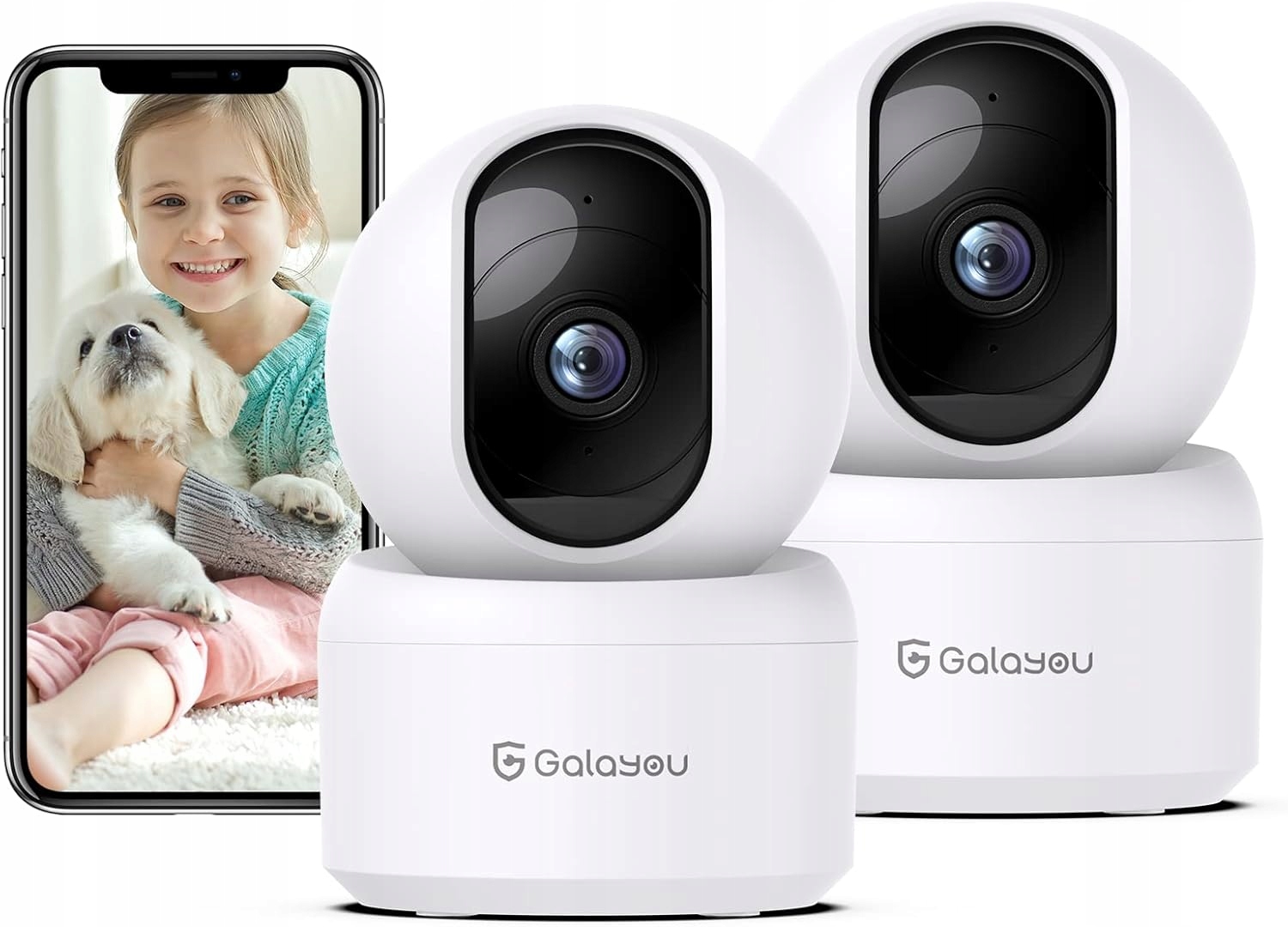 Kamera do monitoringu, wewnetrzna, Galayou G2, 2K 2szt. R817
