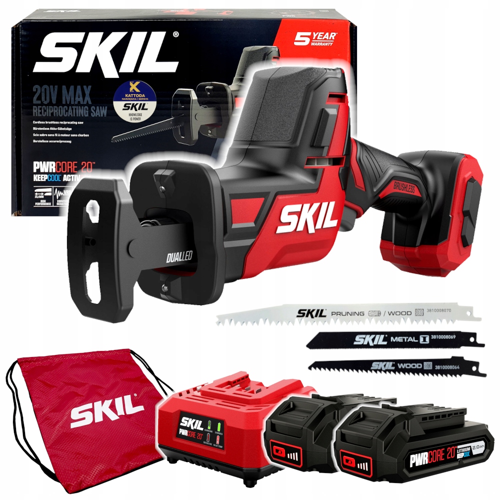 Piła szablasta akumulatorowa Skil 20V 3475 200mm 2x2.0Ah