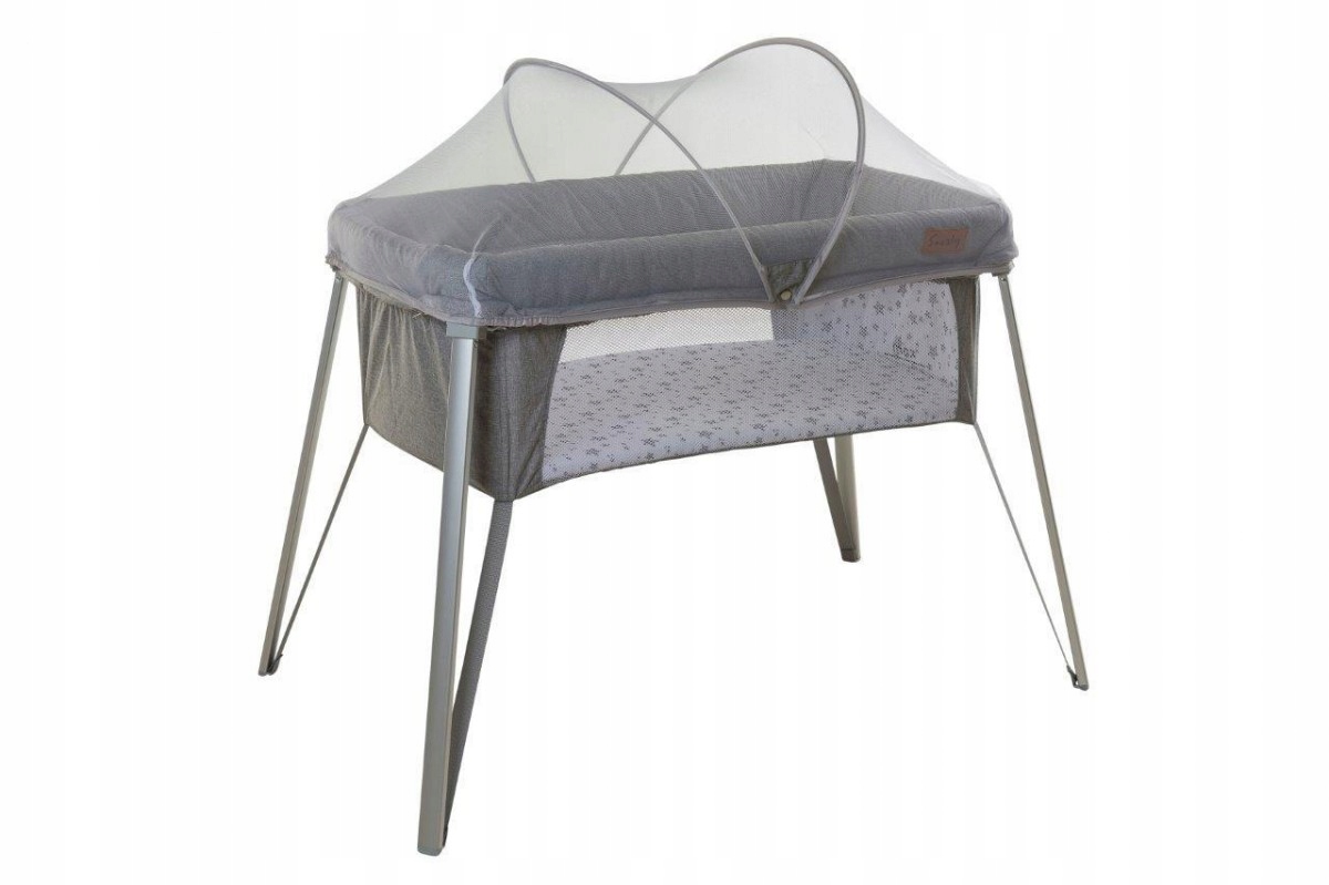 ŁÓŻECZKO PODRÓŻNE TURYSTYCZNE Z MOSKITIERĄ - HIT!