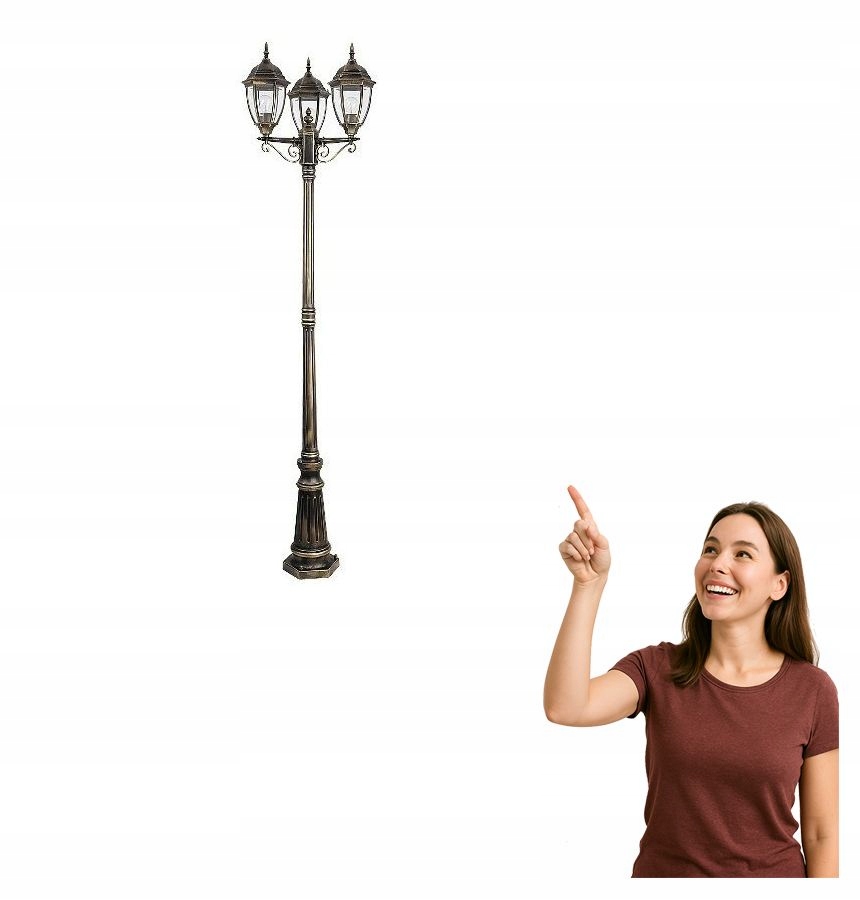 Vonkajšia lampa záhradný stĺpik Toronto 8460 Rabalux