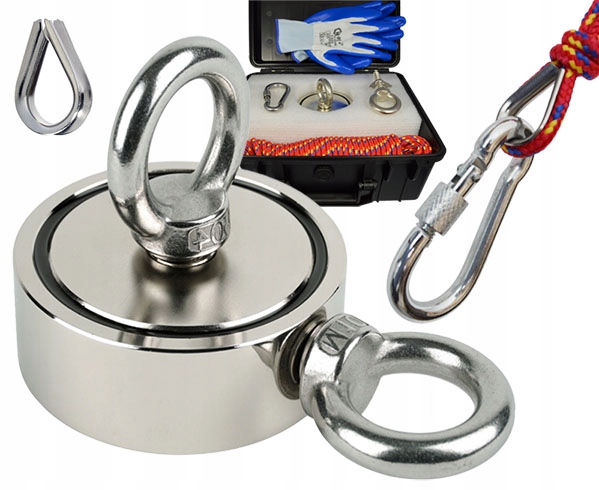 

Magnes Neodymowy 350 kg do poszukiwań Lina Walizka