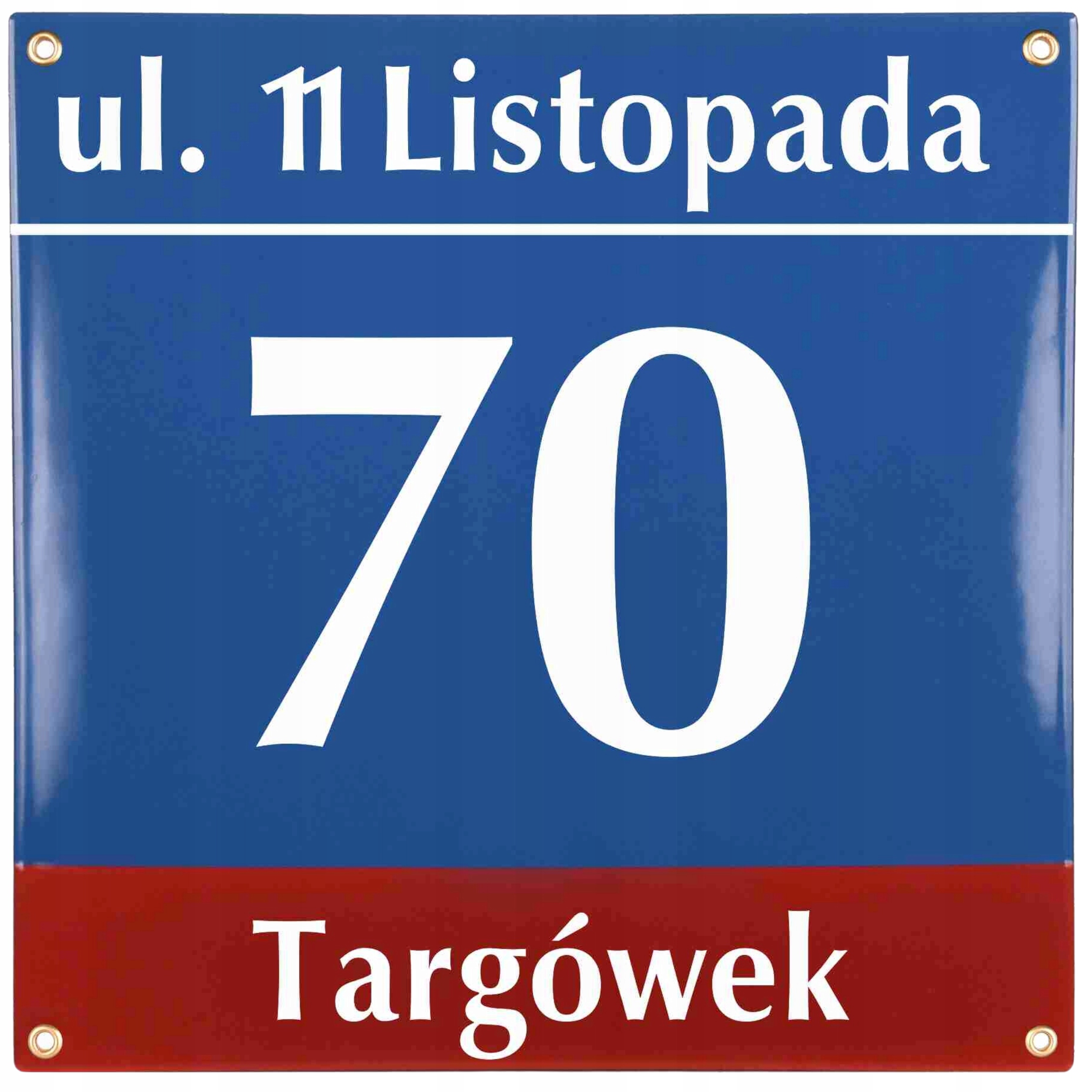 Adresová Tabule Číslo Domu Kovová Tabule Na Dům 35x35 CM Smaltovaná