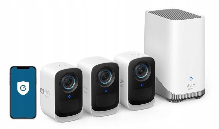 Sada kamer Eufy Eufycam 3C (3+stanice) 4K Bezdrátová