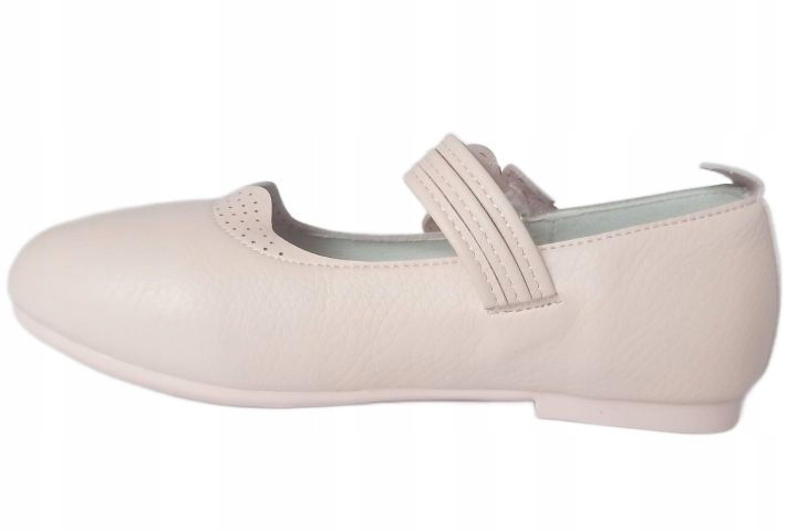 RÓŻOWE BUTY BALERINY ELEGANCKIE R.32 WKŁADKA SKÓRA PROFILOWANE P2-74 Kolor różowy