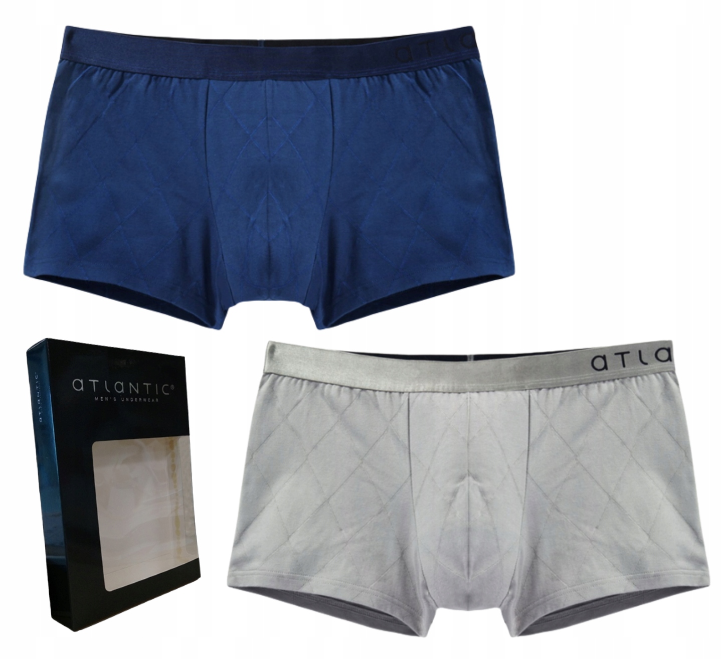 

Szorty męskie 2 Sztuki Atlantic bawełna MH-808 L