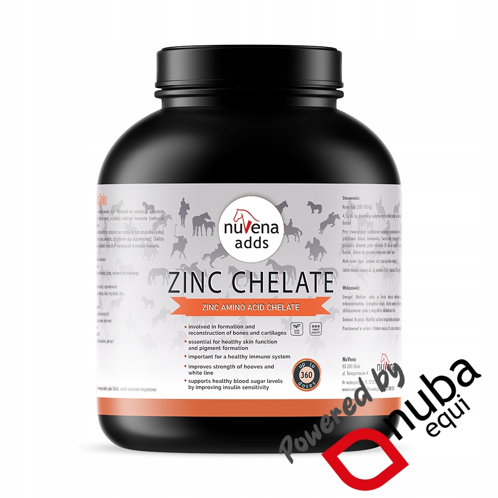 NuVena Zinc Chelate 2000g Cynk dla koni (2 kg) (Nuba Equi)