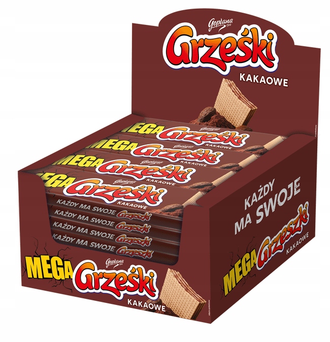 Levně Goplana Grześki Oplatek plněný s kakaovým krémem 34g 36 Ks