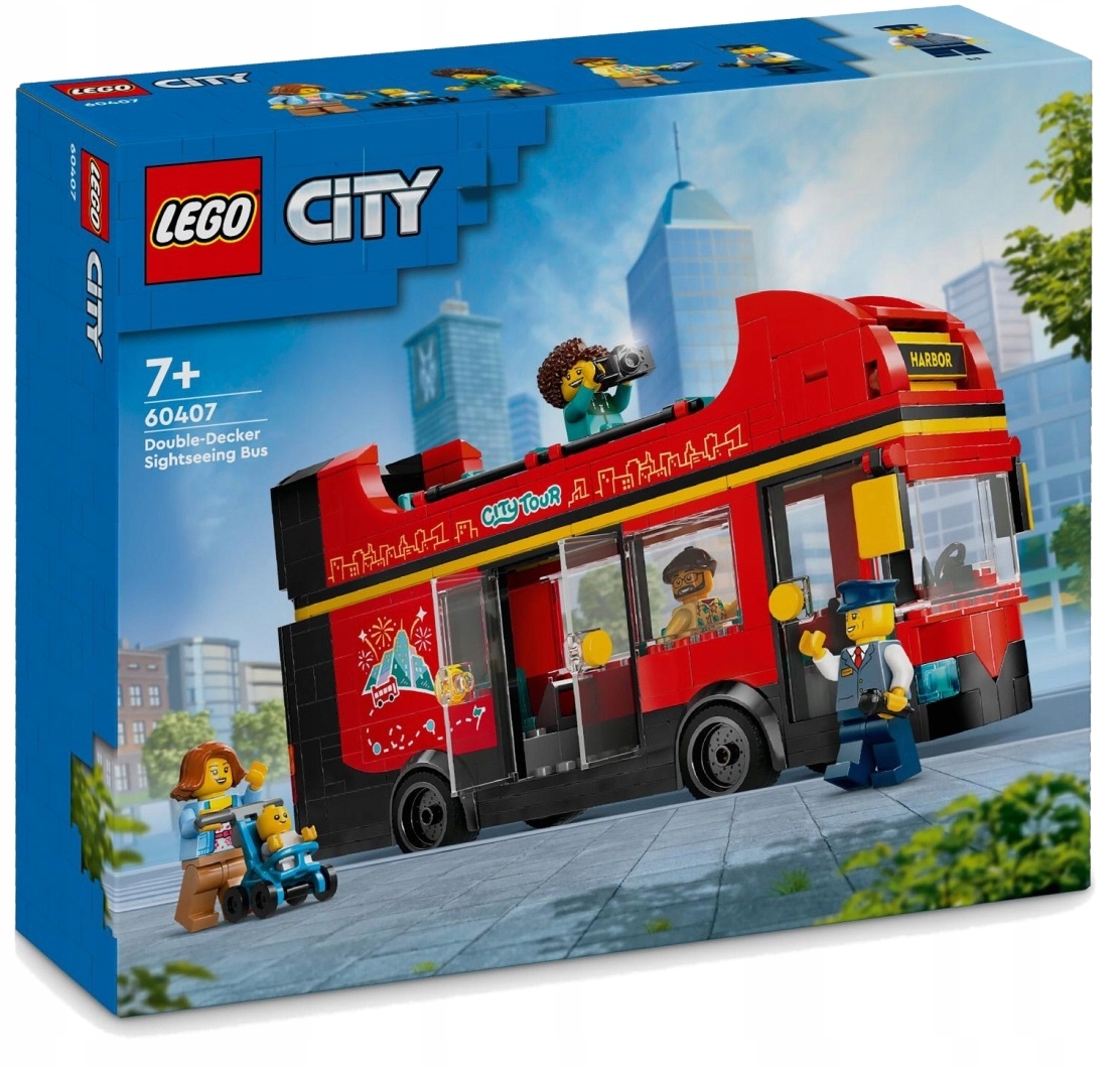 Lego City Stavebnice 384ele Červený Patrový Autobus 60407