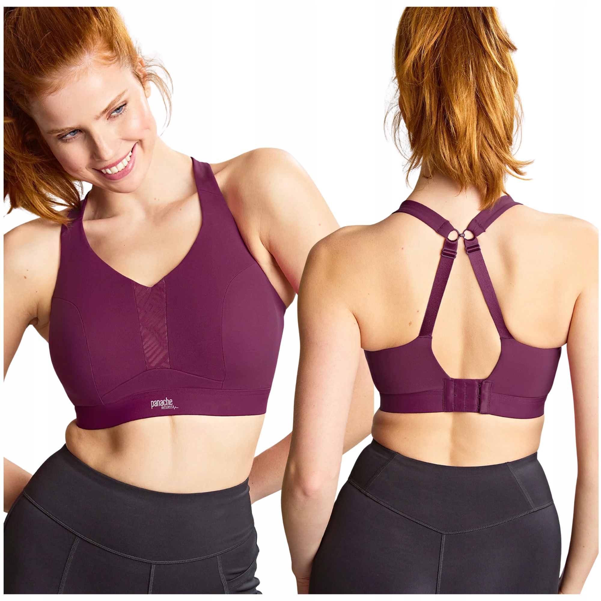 Sportovní měkká podprsenka držící poprsí Panache Endurance 5022 32DD/70E
