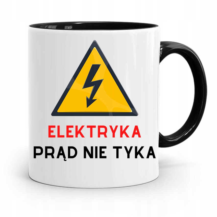 

Kubek Czarny Elektryka Prąd Nie Tyka