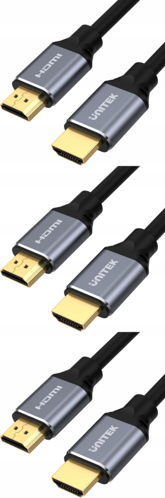 Kabel przewód Unitek C138W HDMI - HDMI 2m czarny x3