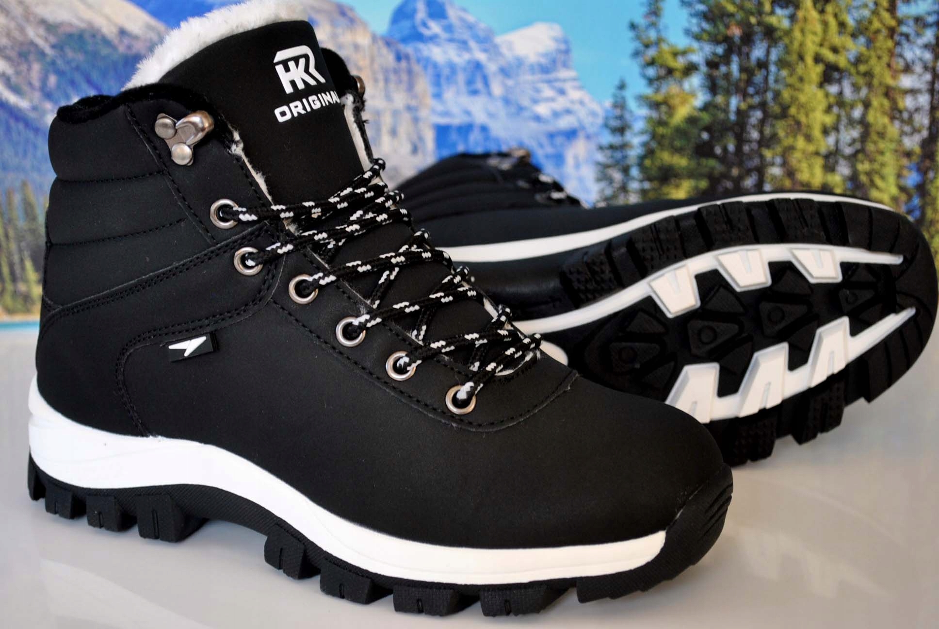 BUTY ZIMOWE CIEPŁE TREKINGI ŚNIEGOWCE TURYSTYCZNE SPORT MŁODZIEŻOWO DAMSKIE Kod producenta BUTY MOCNE