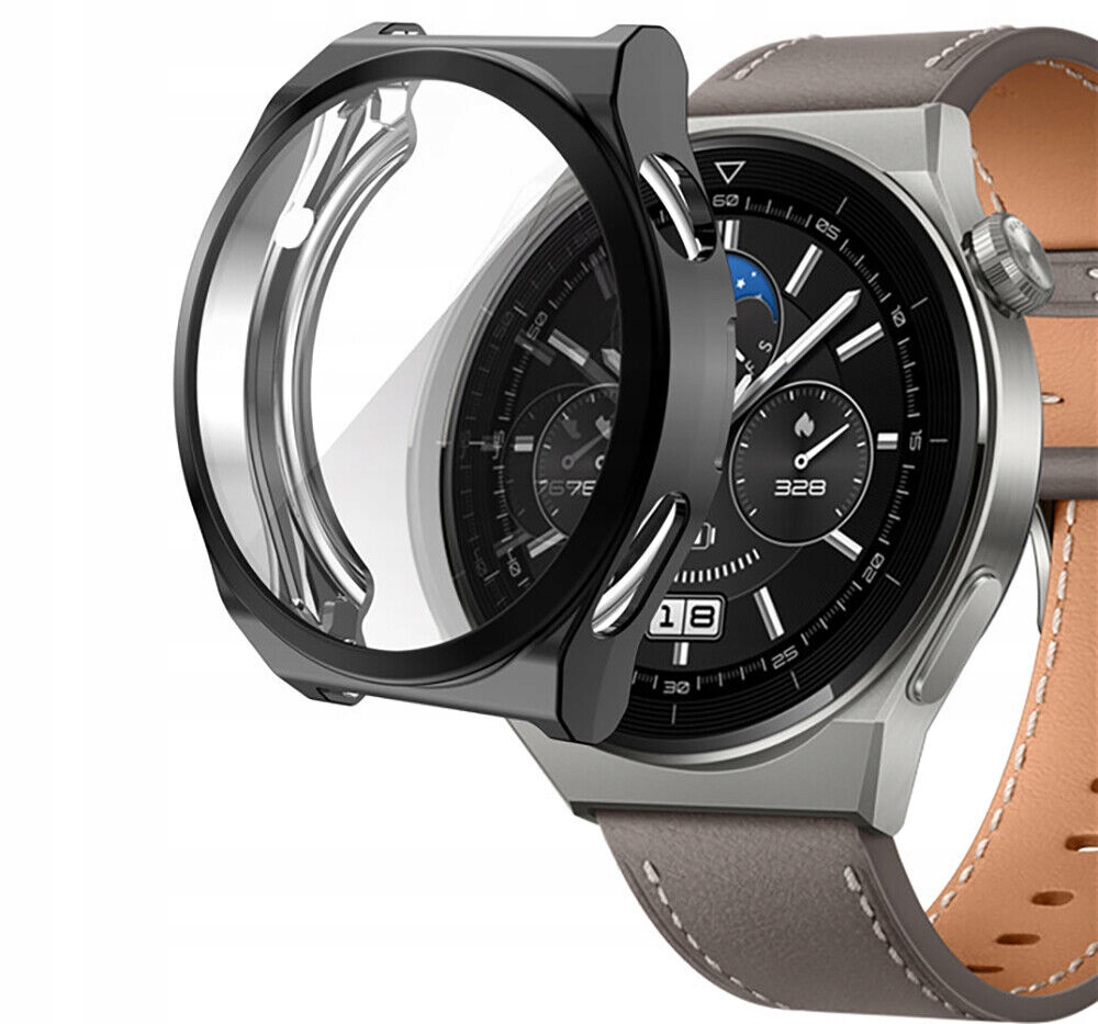 ETUI SILIKON DO HUAWEI WATCH GT3 PRO 46mm CZARNE
