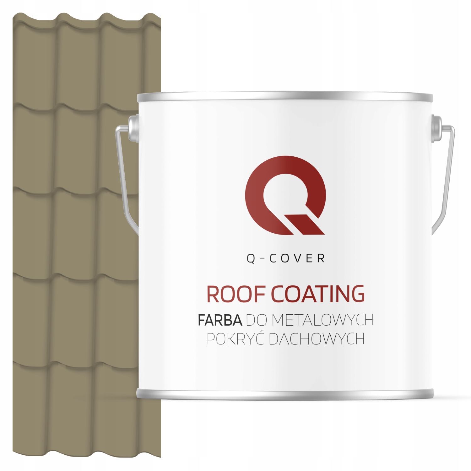 Farba Na Kovové Strechy Z Pozinkovanej Ocele Šedá Žltá Ral 7034 5 L Lesk