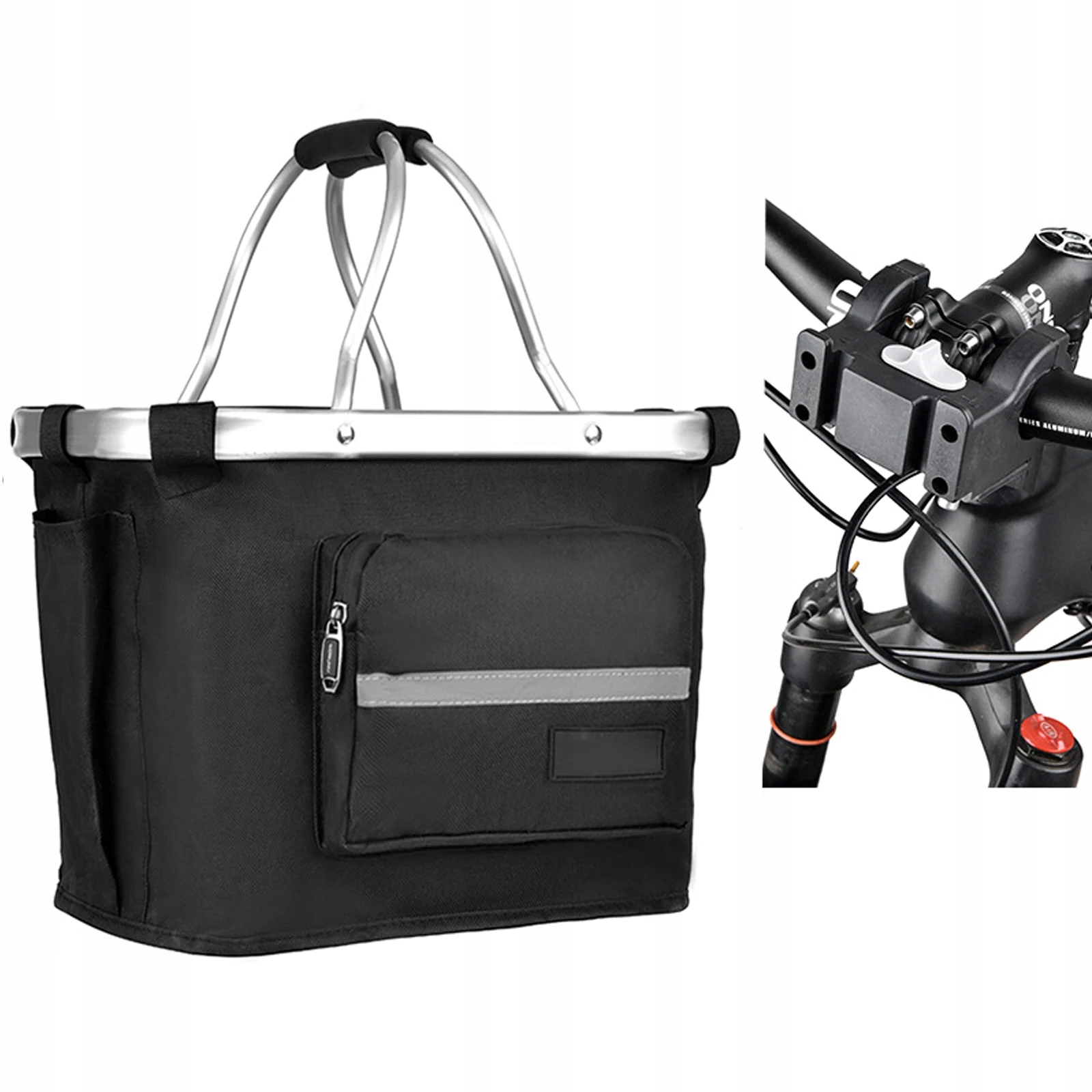 Koszyk Rowerowy Na Kierownicę Składany Wodoodporny Kosz Na Rower Dla Psa