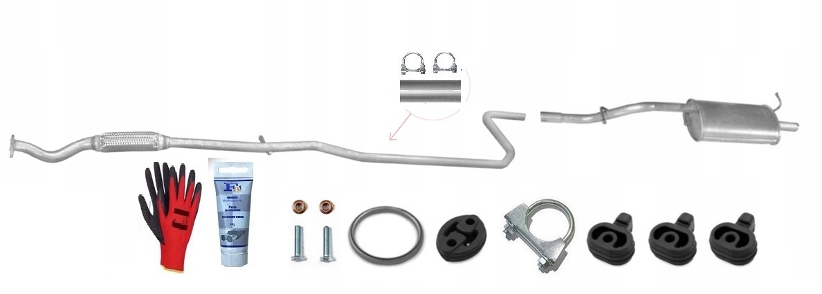 Ford Ka 1.3 37-44kW (2000-10/2002) Trubka Tlumič bonus