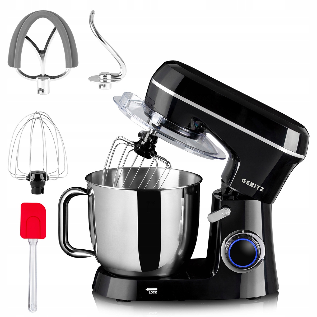 Planetární Kuchyňský Robot Mixér Geritz RTX2500 5L 7v1 Multifunkční