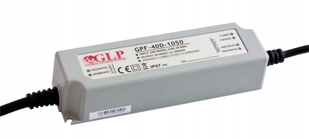 GPF-40D-1750: GPF-40D-1750: proudový impulsní napájecí zdroj 42 W 1750 mA/15~24 VDC